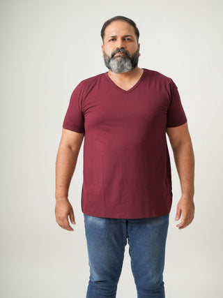 Balanced Fit - V-Neck Short Sleeve - Red Rock