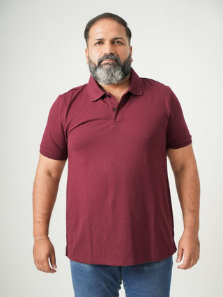 Balanced Fit - Button Polo Short Sleeve - Red Rock