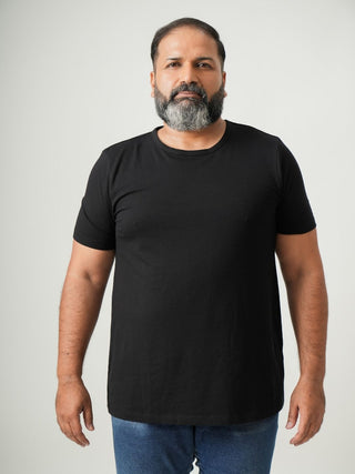 Balanced Fit - Crew Neck Short Sleeve - Charcoal Black