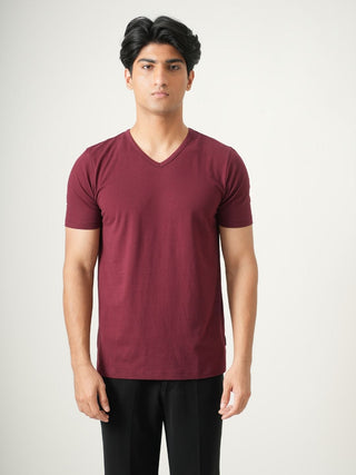 V-Taper Fit ( V-fit) V- Neck Short Sleeve - Red Rock