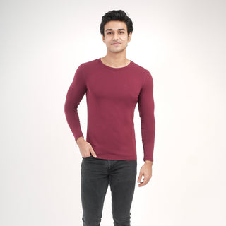 V-Taper Fit ( V-fit) Crew Neck Long Sleeve - Red Rock