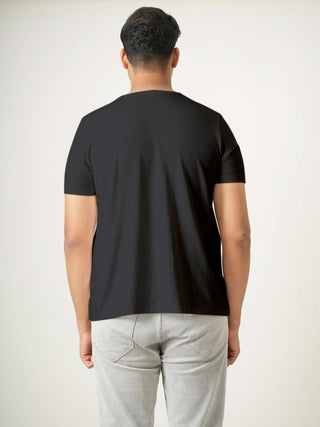 King Fit (B/K)  - Henley Short Sleeve - Charcoal Black