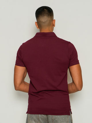 V-Taper Fit (S/V) - Zip Polo Short Sleeve - Red Rock