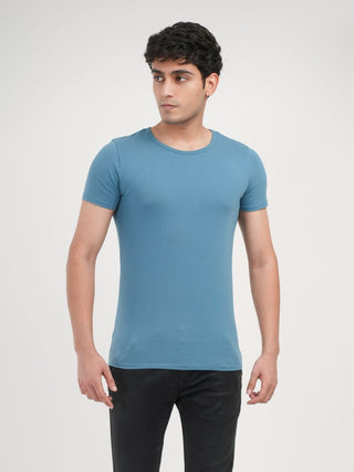 Sleek Fit- Crew Neck Short Sleeve- Cobalt Blue