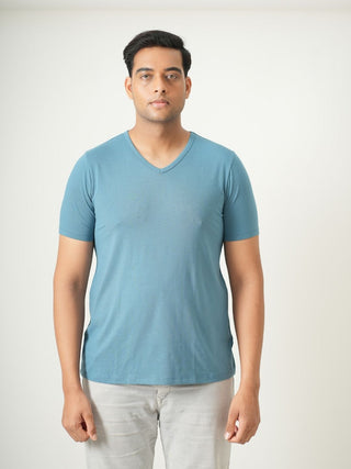 King Fit - V-Neck Short Sleeve - Cobalt Blue