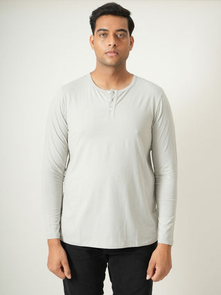 King Fit - Henley Long Sleeve - Granite Gray