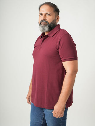 Balanced Fit - Button Polo Short Sleeve - Red Rock