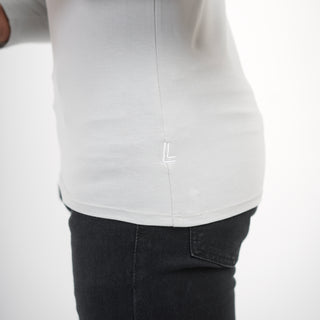V - Fit Henley Neck Long Sleeve - Granite Gray