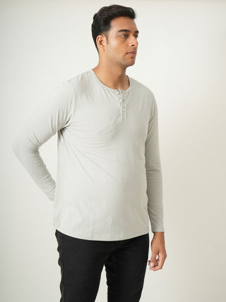 King Fit - Henley Long Sleeve - Granite Gray