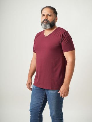 Balanced Fit - V-Neck Short Sleeve - Red Rock