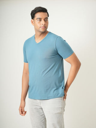 King Fit - V-Neck Short Sleeve - Cobalt Blue