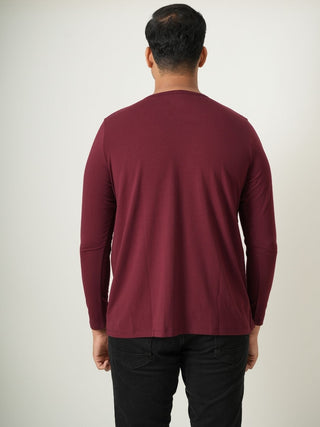 King Fit - Henley Long Sleeve - Red Rock