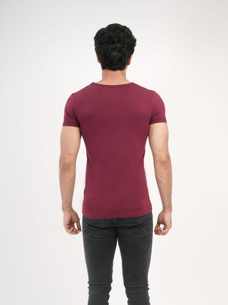 Power Fit - V-Neck Short Sleeve - Red Rock