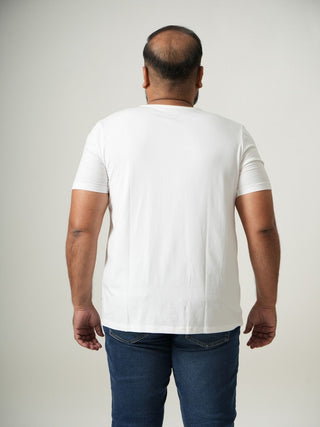 Balanced Fit - Henley Neck Short Sleeve - Classic White
