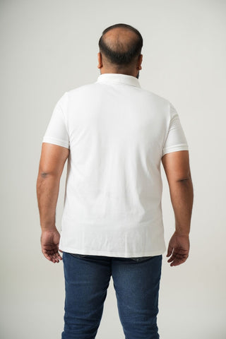 Balanced Fit - Button Polo Short Sleeve - Classic White