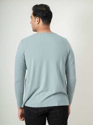 King Fit - Henley Long Sleeve - Sage Blue