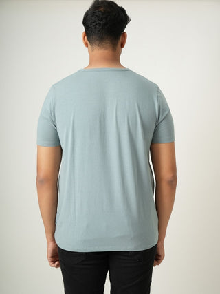King Fit - V-Neck Short Sleeve - Sage Blue