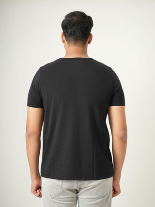 King Fit - V-Neck Short Sleeve - Charcoal Black