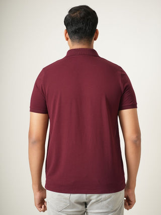 King Fit - Zip Polo Short Sleeve - Red Rock