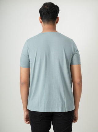 King Fit - Henley Short Sleeve - Sage Blue