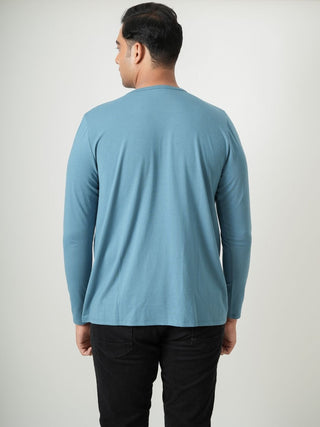 King Fit - Henley Long Sleeve - Cobalt Blue