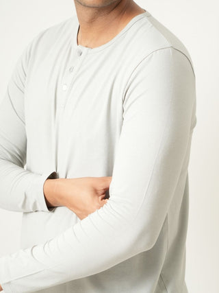 King Fit - Henley Long Sleeve - Granite Gray