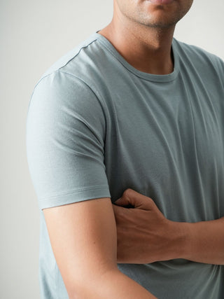 King Fit - Crew Neck Short Sleeve - Sage Blue