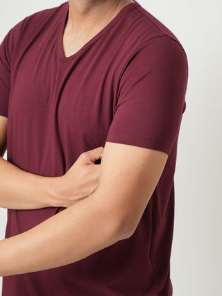 King Fit - V-Neck Short Sleeve - Red Rock