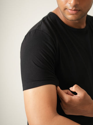 King Fit - Crew Neck Short Sleeve - Charcoal Black