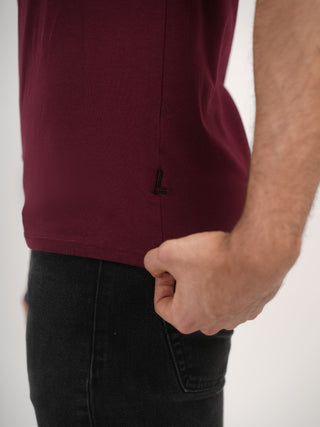 Power Fit - V-Neck Short Sleeve - Red Rock
