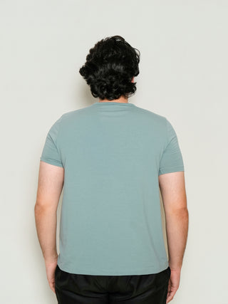 King Fit (B/K)  - Crew Neck Short Sleeve - Sage Blue