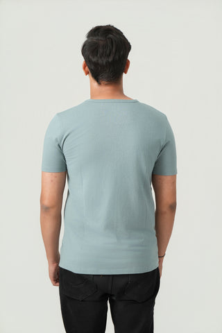 Define Fit - Crew Neck Short Sleeve - Sage Blue