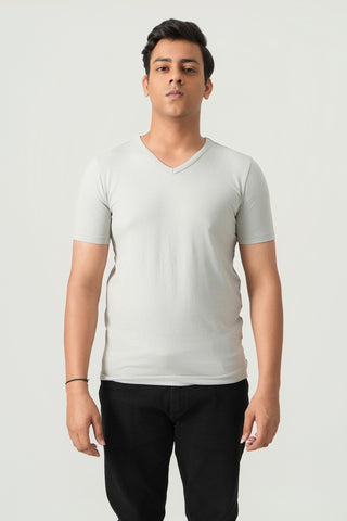 Define Fit - V-Neck Short Sleeve - Granite Gray