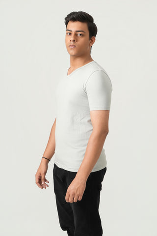 Define Fit - V-Neck Short Sleeve - Granite Gray
