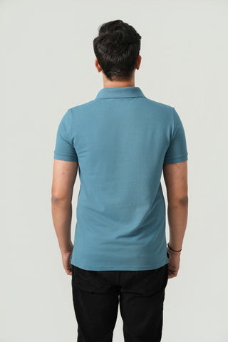 Define Fit - Zip Polo Short Sleeve - Cobalt Blue
