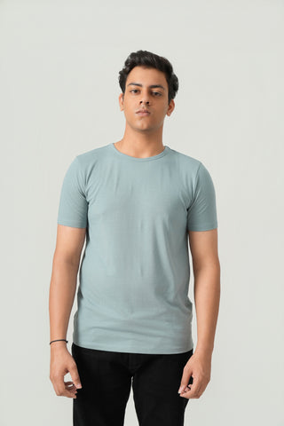 Define Fit - Crew Neck Short Sleeve - Sage Blue