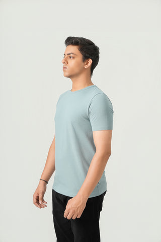 Define Fit - Crew Neck Short Sleeve - Sage Blue