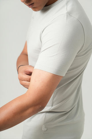 Define Fit - Henley Neck Short Sleeve - Granite Gray