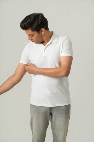 Define Fit - Button Polo Short Sleeve - Classic White
