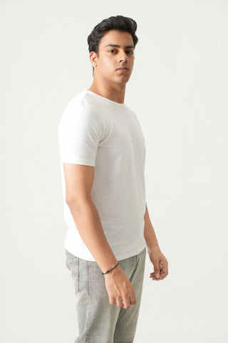 Define Fit - Crew Neck Short Sleeve - Classic White