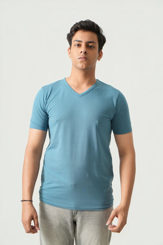 Define Fit - V-Neck Short Sleeve - Cobalt Blue