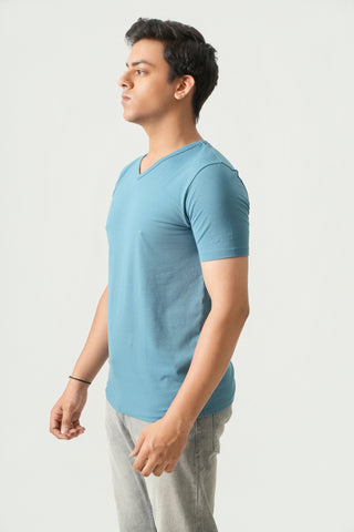 Define Fit - V-Neck Short Sleeve - Cobalt Blue