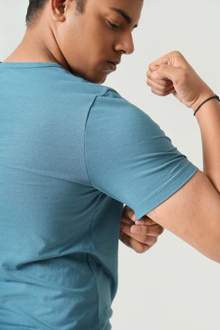 Define Fit - V-Neck Short Sleeve - Cobalt Blue
