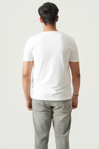 Define Fit - V-Neck Short Sleeve - Classic White