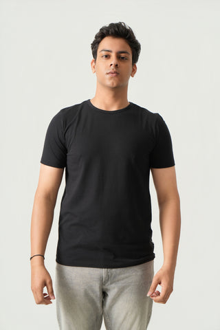 Define Fit - Crew Neck Short Sleeve - Charcoal Black