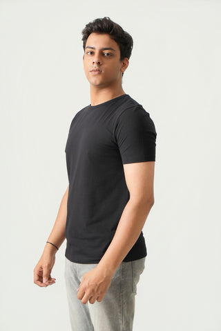Define Fit - Crew Neck Short Sleeve - Charcoal Black