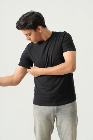 Define Fit - Crew Neck Short Sleeve - Charcoal Black