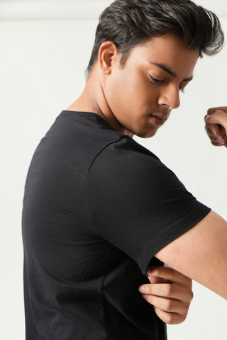 Define Fit - Crew Neck Short Sleeve - Charcoal Black