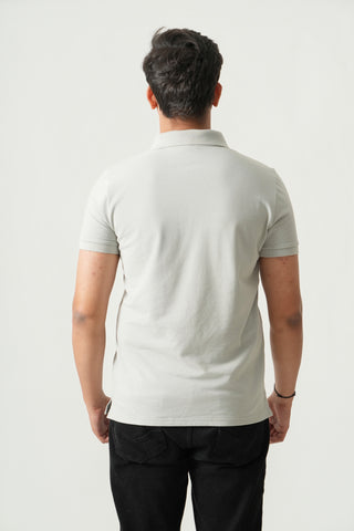 Define Fit - Zip Polo Short Sleeve - Granite Gray