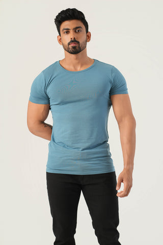 Power Fit - Crew Neck Short Sleeve - Cobalt Blue
